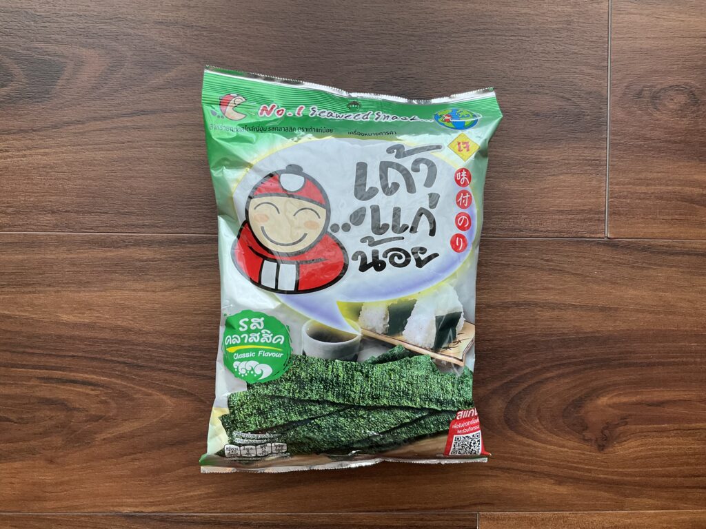 タイのお土産海苔スナック