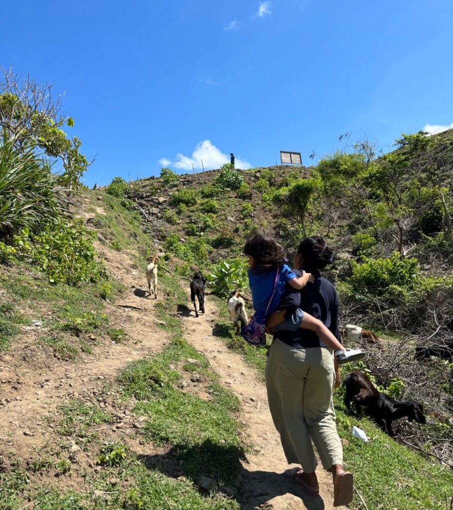 インドネシアロンボクの母子旅