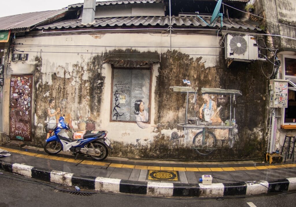 オールドタウンにあるウォールアート