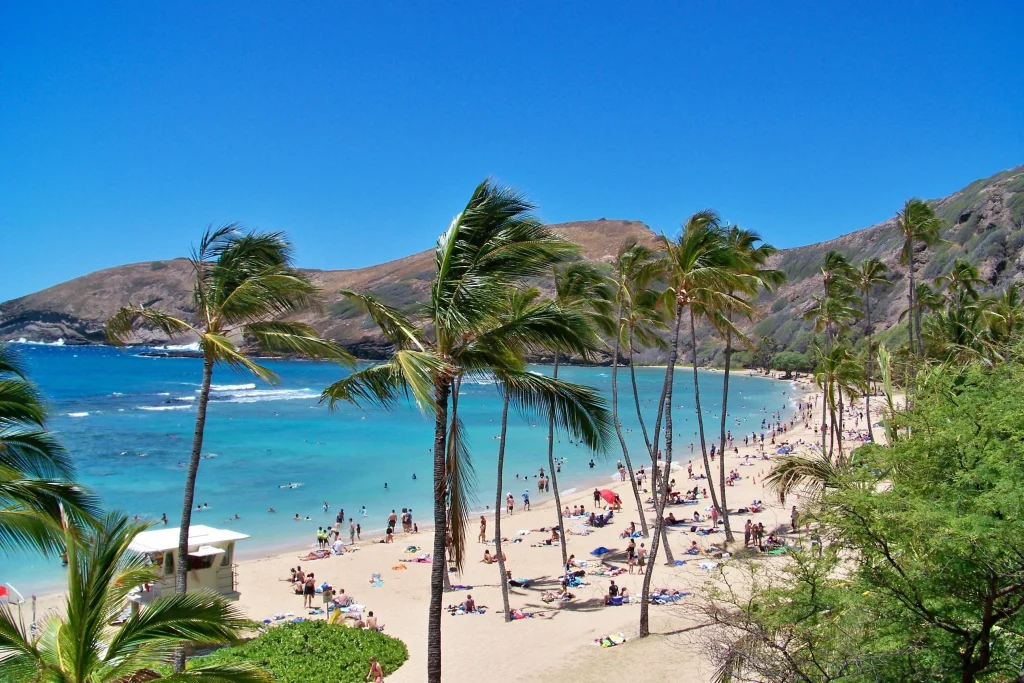 ハワイの青い海と美しいビーチの絶景